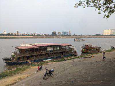 The riverfront in Phnom Penh