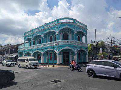 Colonial style buildings in Phuket 